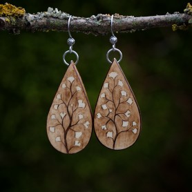 Náušnice ginkgo biloba