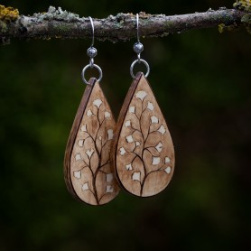 Náušnice ginkgo biloba